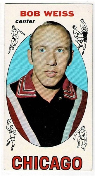 1969 Topps Basketball #62 Bob Weiss - Chicago Bulls RC